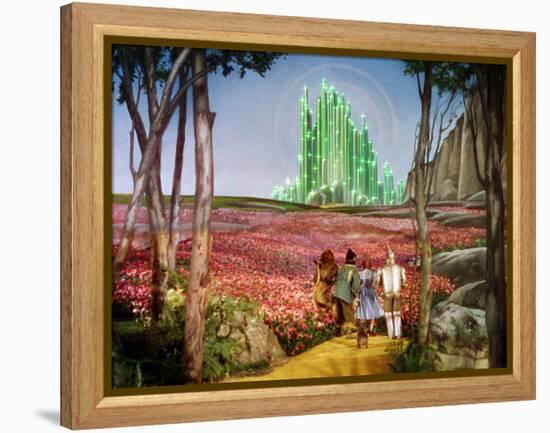 The Wizard of Oz, Bert Lahr, Ray Bolger, Judy Garland, Jack Haley, 1939-null-Framed Stretched Canvas