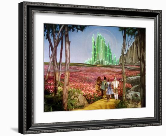 The Wizard of Oz, Bert Lahr, Ray Bolger, Judy Garland, Jack Haley, 1939-null-Framed Photo