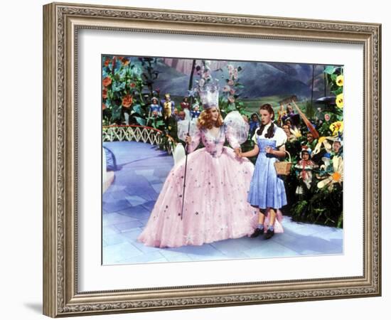 The Wizard of Oz, Billie Burke, Judy Garland, 1939-null-Framed Photo