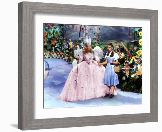 The Wizard of Oz, Billie Burke, Judy Garland, 1939-null-Framed Photo