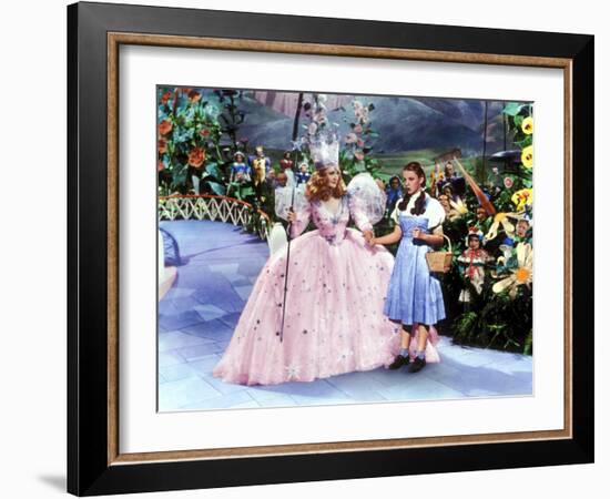 The Wizard of Oz, Billie Burke, Judy Garland, 1939-null-Framed Photo