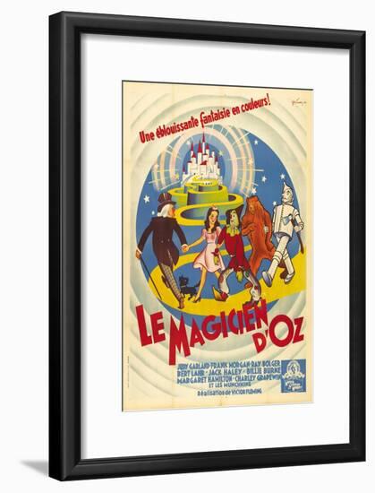 The Wizard of Oz, French Movie Poster, 1939-null-Framed Art Print