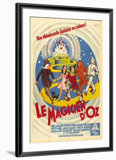 The Wizard of Oz, French Movie Poster, 1939-null-Framed Art Print