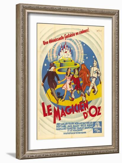 The Wizard of Oz, French Movie Poster, 1939-null-Framed Premium Giclee Print