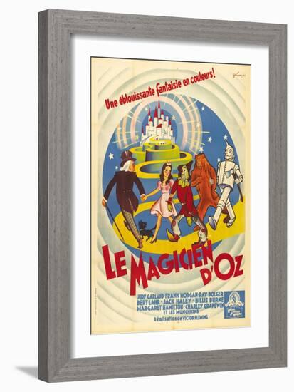 The Wizard of Oz, French Movie Poster, 1939-null-Framed Premium Giclee Print