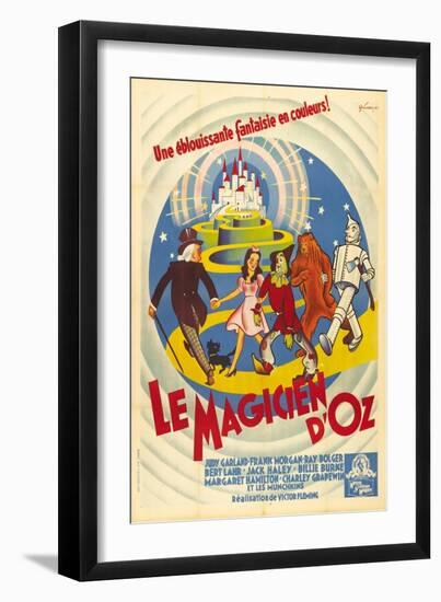 The Wizard of Oz, French Movie Poster, 1939-null-Framed Premium Giclee Print