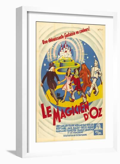 The Wizard of Oz, French Movie Poster, 1939-null-Framed Premium Giclee Print