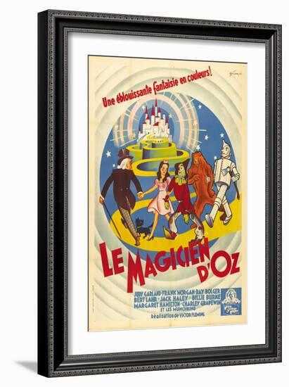 The Wizard of Oz, French Movie Poster, 1939-null-Framed Premium Giclee Print