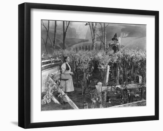 The Wizard of Oz, from Left: Judy Garland, Ray Bolger, 1939-null-Framed Photo