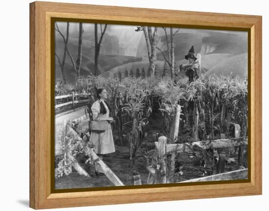 The Wizard of Oz, from Left: Judy Garland, Ray Bolger, 1939-null-Framed Stretched Canvas