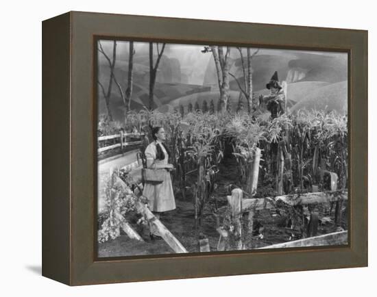 The Wizard of Oz, from Left: Judy Garland, Ray Bolger, 1939-null-Framed Stretched Canvas