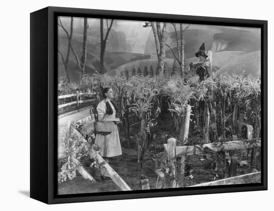 The Wizard of Oz, from Left: Judy Garland, Ray Bolger, 1939-null-Framed Stretched Canvas