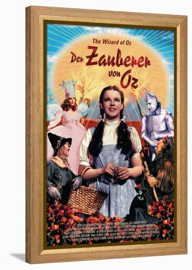 The Wizard of Oz, German Movie Poster, 1939-null-Framed Stretched Canvas