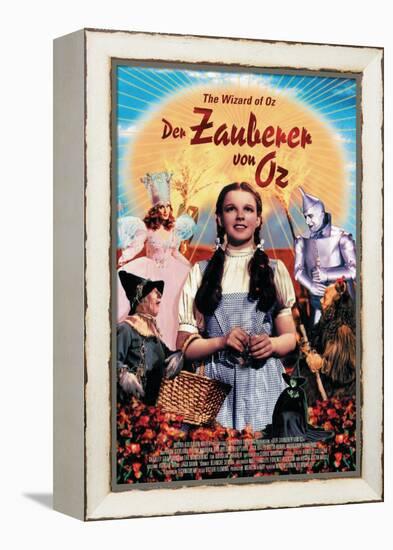 The Wizard of Oz, German Movie Poster, 1939-null-Framed Stretched Canvas