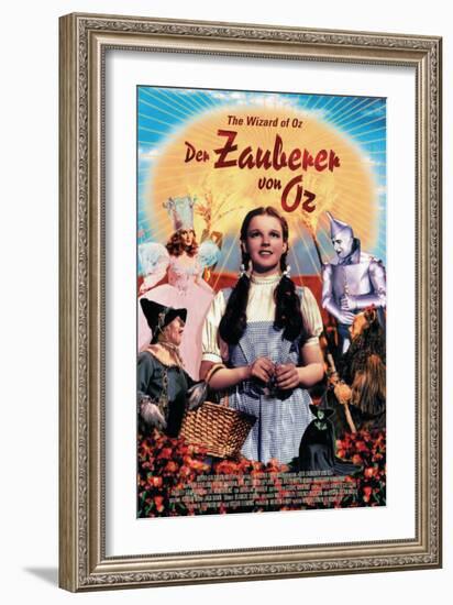 The Wizard of Oz, German Movie Poster, 1939-null-Framed Premium Giclee Print