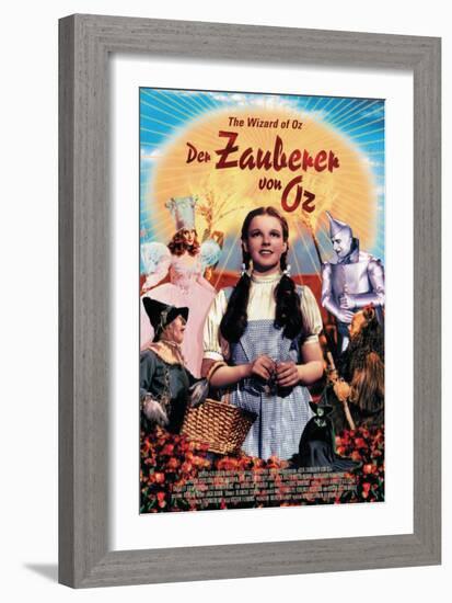 The Wizard of Oz, German Movie Poster, 1939-null-Framed Premium Giclee Print