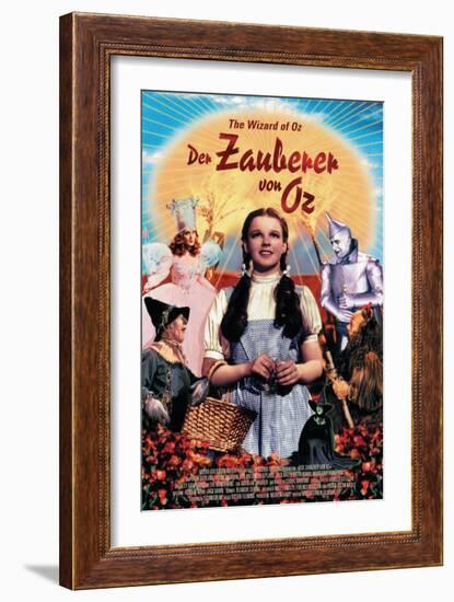 The Wizard of Oz, German Movie Poster, 1939-null-Framed Premium Giclee Print