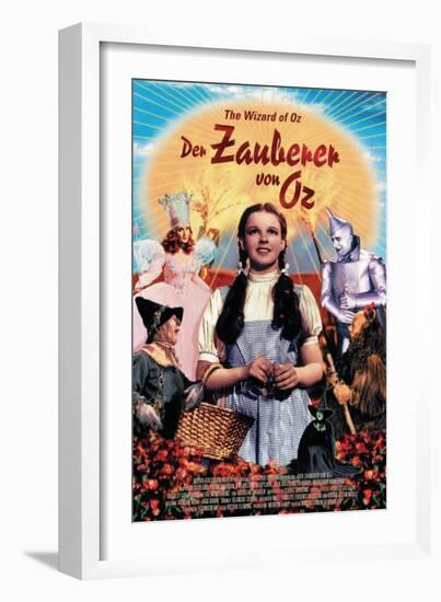 The Wizard of Oz, German Movie Poster, 1939-null-Framed Premium Giclee Print