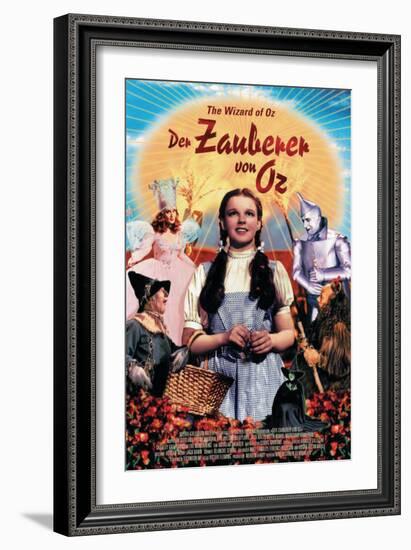 The Wizard of Oz, German Movie Poster, 1939-null-Framed Premium Giclee Print