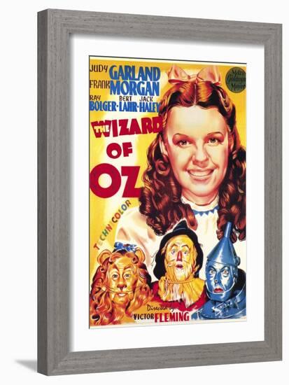 The Wizard of Oz, Italian Movie Poster, 1939-null-Framed Art Print