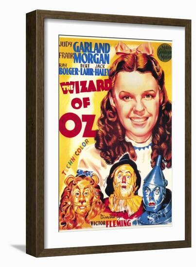 The Wizard of Oz, Italian Movie Poster, 1939-null-Framed Art Print