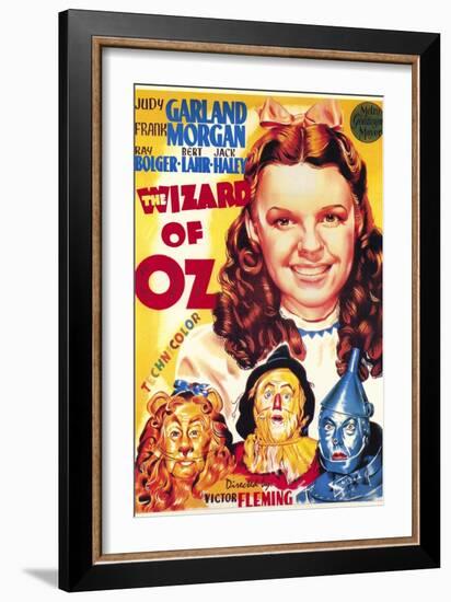 The Wizard of Oz, Italian Movie Poster, 1939-null-Framed Art Print