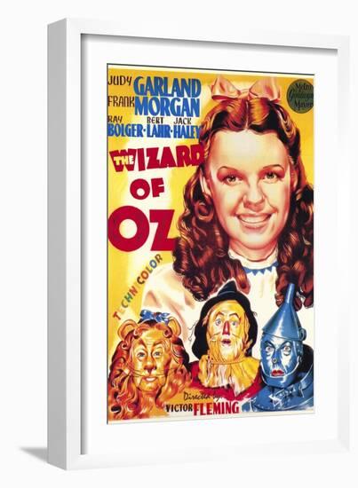 The Wizard of Oz, Italian Movie Poster, 1939-null-Framed Art Print