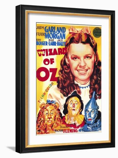 The Wizard of Oz, Italian Movie Poster, 1939-null-Framed Art Print