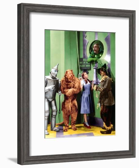 The Wizard of Oz, Jack Haley, Bert Lahr, Judy Garland, Frank Morgan, Ray Bolger, 1939-null-Framed Photo