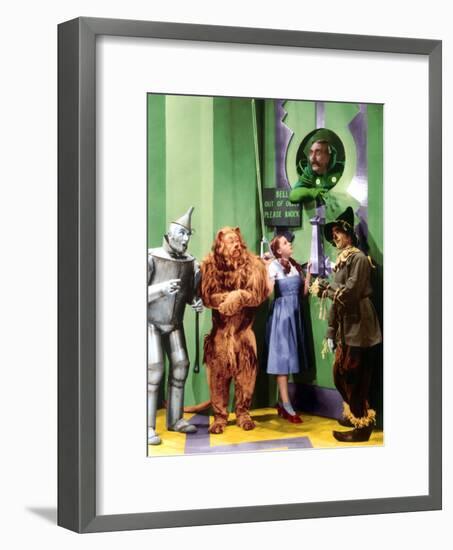 The Wizard of Oz, Jack Haley, Bert Lahr, Judy Garland, Frank Morgan, Ray Bolger, 1939-null-Framed Photo