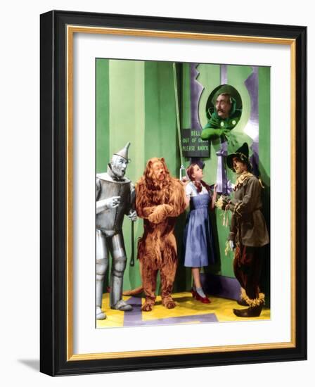 The Wizard of Oz, Jack Haley, Bert Lahr, Judy Garland, Frank Morgan, Ray Bolger, 1939-null-Framed Photo