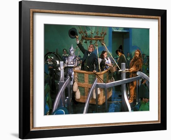 The Wizard of Oz, Jack Haley, Frank Morgan, Toto the Dog, Judy Garland, Ray Bolger, Bert Lahr, 1939-null-Framed Premium Photographic Print