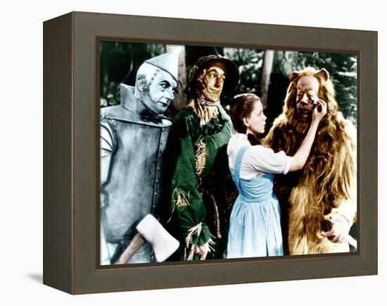 The Wizard of Oz, Jack Haley, Ray Bolger, Judy Garland, Bert Lahr, 1939-null-Framed Stretched Canvas