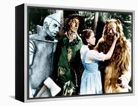 The Wizard of Oz, Jack Haley, Ray Bolger, Judy Garland, Bert Lahr, 1939-null-Framed Stretched Canvas