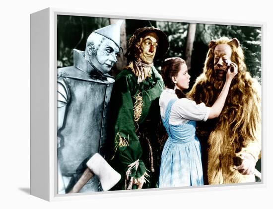 The Wizard of Oz, Jack Haley, Ray Bolger, Judy Garland, Bert Lahr, 1939-null-Framed Stretched Canvas