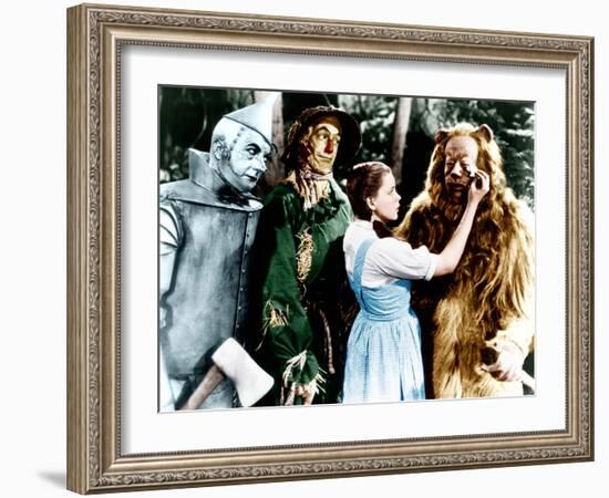 The Wizard of Oz, Jack Haley, Ray Bolger, Judy Garland, Bert Lahr, 1939-null-Framed Photo