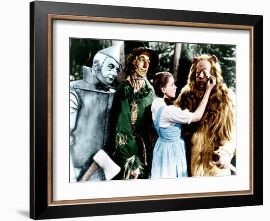 The Wizard of Oz, Jack Haley, Ray Bolger, Judy Garland, Bert Lahr, 1939-null-Framed Photo