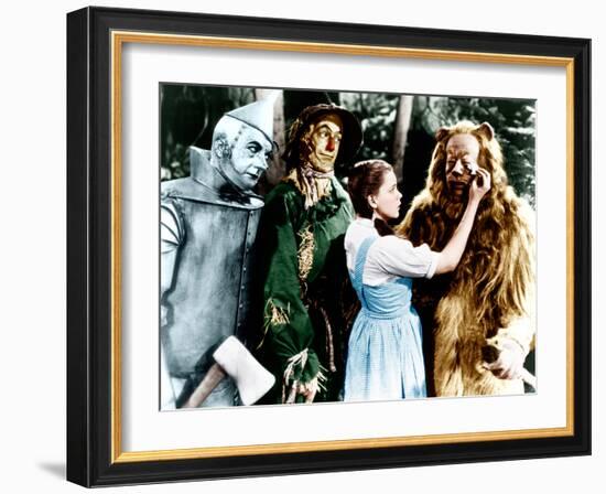 The Wizard of Oz, Jack Haley, Ray Bolger, Judy Garland, Bert Lahr, 1939-null-Framed Photo