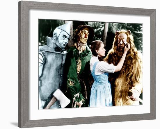 The Wizard of Oz, Jack Haley, Ray Bolger, Judy Garland, Bert Lahr, 1939-null-Framed Photo