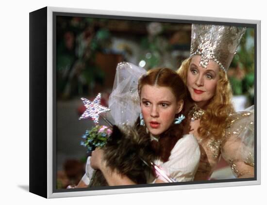 The Wizard of Oz, Judy Garland, Billie Burke, 1939-null-Framed Stretched Canvas