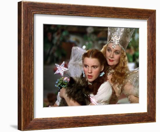 The Wizard of Oz, Judy Garland, Billie Burke, 1939-null-Framed Photo