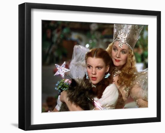 The Wizard of Oz, Judy Garland, Billie Burke, 1939-null-Framed Premium Photographic Print