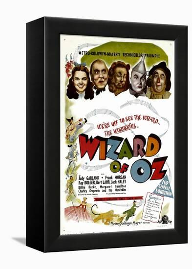 The Wizard of Oz, Judy Garland, Frank Morgan, 1939-null-Framed Stretched Canvas