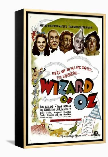 The Wizard of Oz, Judy Garland, Frank Morgan, 1939-null-Framed Stretched Canvas