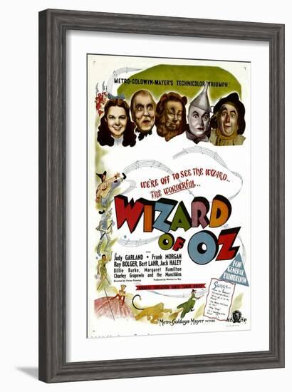 The Wizard of Oz, Judy Garland, Frank Morgan, 1939-null-Framed Art Print