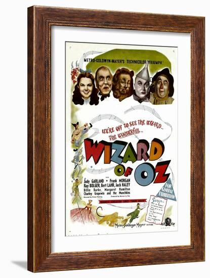 The Wizard of Oz, Judy Garland, Frank Morgan, 1939--Framed Art Print