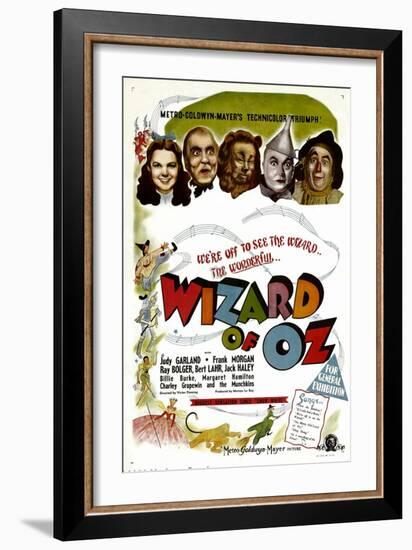 The Wizard of Oz, Judy Garland, Frank Morgan, 1939-null-Framed Art Print