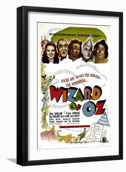 The Wizard of Oz, Judy Garland, Frank Morgan, 1939-null-Framed Art Print