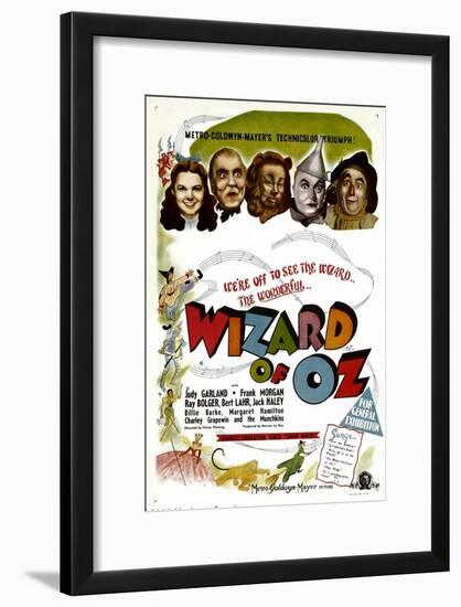 The Wizard of Oz, Judy Garland, Frank Morgan, 1939-null-Framed Art Print