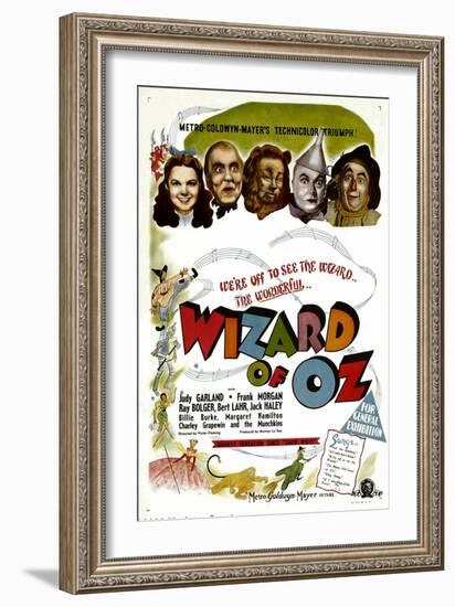 The Wizard of Oz, Judy Garland, Frank Morgan, 1939-null-Framed Premium Giclee Print